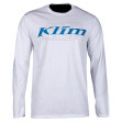 Klim K Corp LS T LG White - Vivid Blue