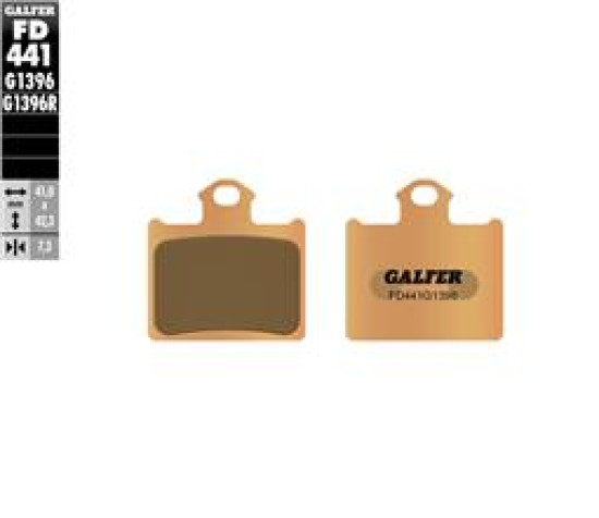 Galfer гальмівні колодки задні SINTERED КТМ SX 85/Freeride (off-road)FD441G1396